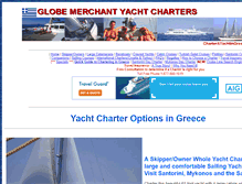 Tablet Screenshot of charterayachtingreece.com